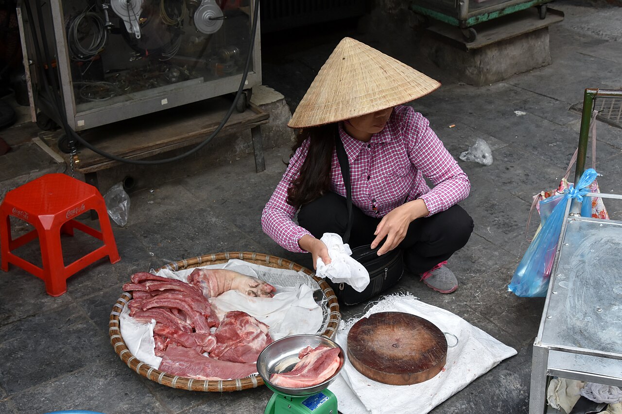 Street scene in the Old Quarter of Hanoi, Vietnam