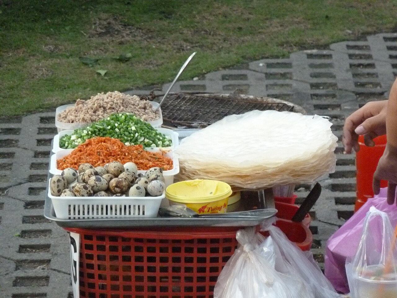 Street food stall in Ho Chi Minh City, Vietnam